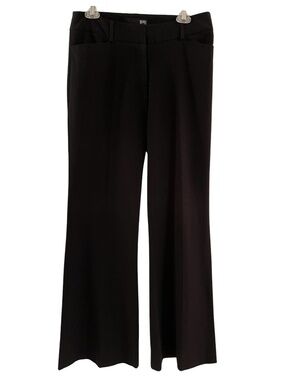 Bedo Black Mid-Rise Straight Leg Dress Pants Size 6